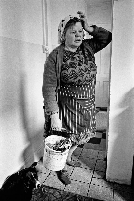 Helena with our family dog Lilka, Loughborough, Czeslaw Siegieda, documentary photographer